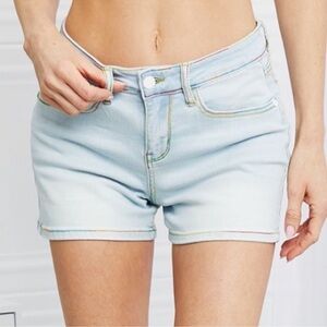 Judy Blue Med Blue Rainbow Thread Mid Rise 150103 Women's Size M